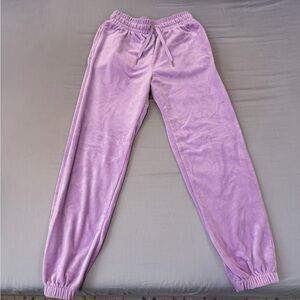 Forever 21 | Lavender Soft Velvet Jogger Pants